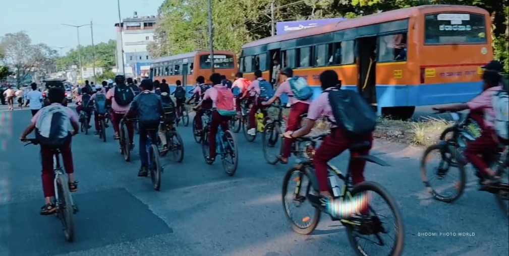 ಸ್ವದೇಶಿ ಬಳಸಿ ದೇಶ ಬೆಳೆಸಿ- ಸೈಕಲ್ ಜಾಥಾ